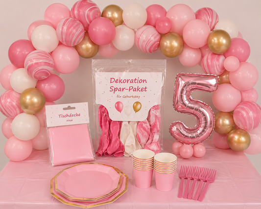 Dekopaket „Mädchen“ – Rosa